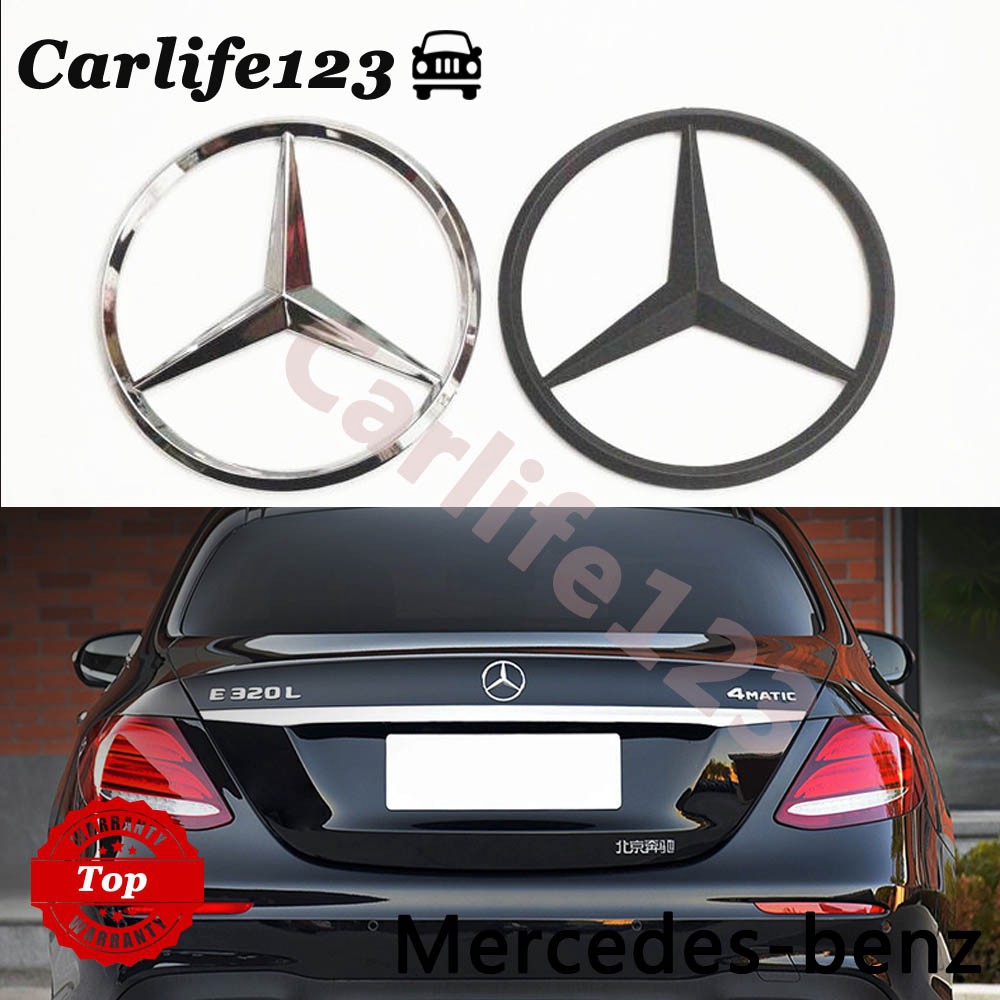 สติกเกอร์ตราสัญลักษณ์-โลโก้ส้อม-สามสัญลักษณ์-mercedes-benz-e-class-ขนาด-9-ซม-สําหรับติดด้านหลังรถยนต์