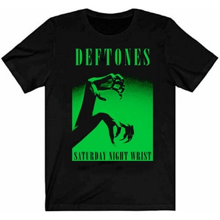 T-shirt  เสื้อยืด ผ้าฝ้าย พิมพ์ลาย Deftones Band Saturday Night สไตล์วินเทจ เหมาะกับของขวัญวันเกิดS-5XL