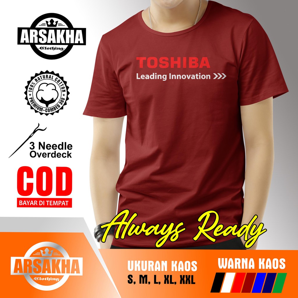 เสื้อยืด-พิมพ์ลายโลโก้-toshiba-บริษัท-distro-arsakha-สําหรับผู้ชาย