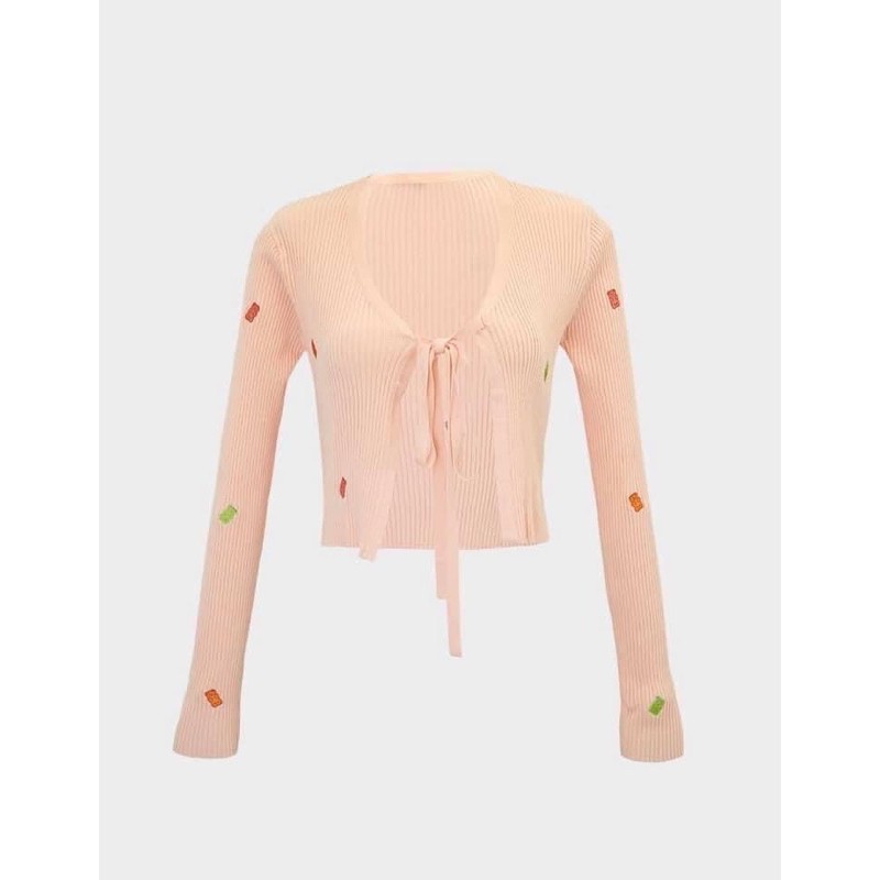 Pomelo haribo long sleeve tie cardigan Shopee Thailand