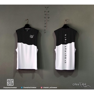 เสื้อยืดแขนเว้า Black and white เสื้อยืดสไตล์สตรีท ใส่เที่ยว ใส่ทำกิจกรรม ใส่ออกกำลังกาย ไม่เหม็นอับ ครบจบในตัวเดียว