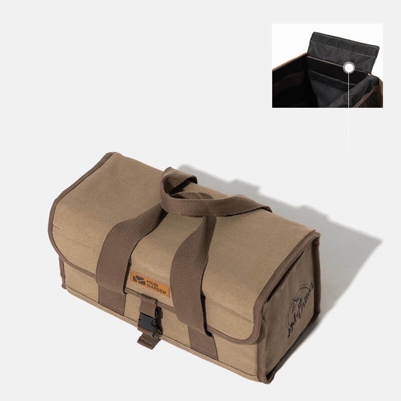 กระเป๋าใส่อุปกรณ์-mobi-garden-rectangular-handbag-m-สีน้ำตาล-เก็บของได้เยอะ