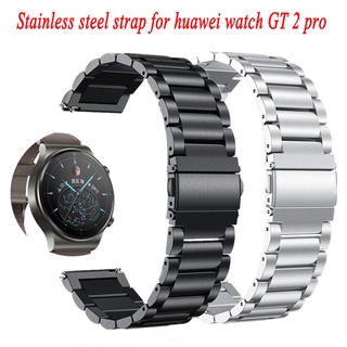 สาย Huawei watch 3 สมาร์ทวอช band huawei Gt 2 Pro สายนาฬิกาข้อมือสแตนเลสสําหรับ Huawei watch Gt 2 Pro สาย huawei watch 3 pro