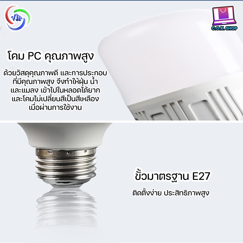 vjp-หลอดไฟ-led-ความสว่างสูง-yd-5102-9w-yd-5103-13w-yd-5104-18w-yd-5105-30w-yd-5106-40w-yd-5107-50w-ไฟขายของ-ไฟตุ้ม