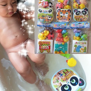 ของเล่นในห้องน้ำ หน้าสือลอยน้ำมีเสียง+ของเล่นในน้ำ ของเล่นลอยน้ำ Bath Toys ของเล่นในห้องน้ำ สัตว์ยางบีบ คละแบบ