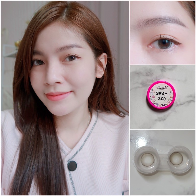 bambi-gray-kitty-kawaii-contact-lens-คอนแทคเลนส์-ตาหวาน-ตาโต-สีเทา-เทา-ค่าสายตา-สายตาสั้น-แฟชั่น-bigeyes-บิ๊กอาย-แบ๊ว