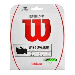 สินค้า WILSON Revolve Spin ขนาด 1.30/16 เอ็นไม้เทนนิส Tennis String เอ็นเทนนิส ไม้เทนนิส เทนนิส LUXILON SOLINCO BABOLAT