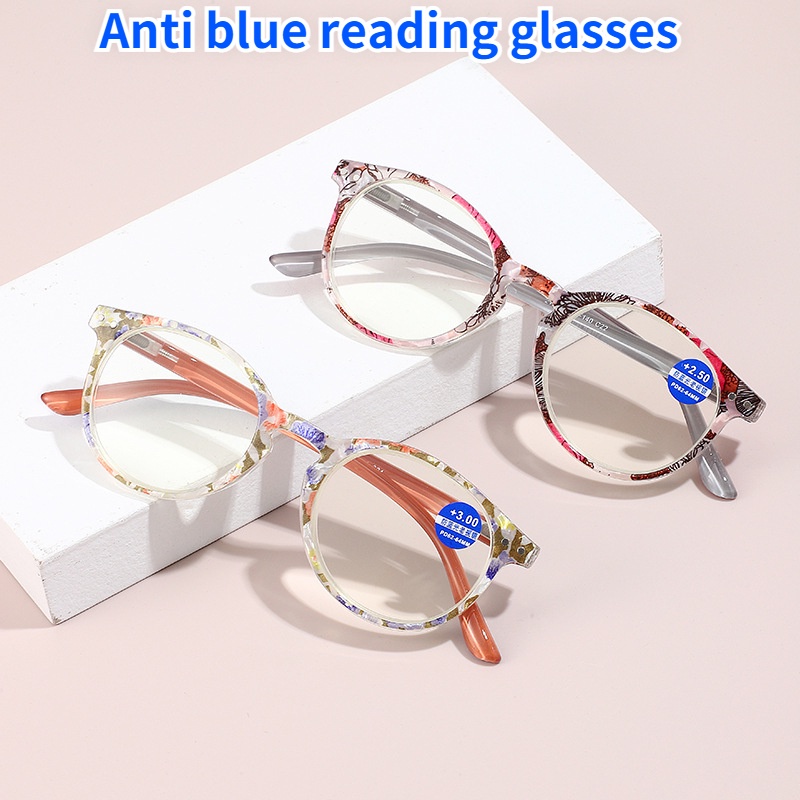 แว่นตาอ่านหนังสือสตรีแฟชั่นป้องกันแสงสีฟ้าคุณภาพสูงสำหรับผู้ชายและผู้หญิงแว่นอ่านหนังสือ