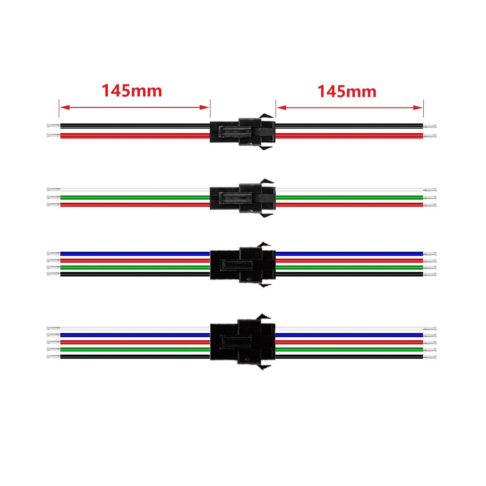 ตัวเชื่อมต่อ-ตัวผู้-และตัวเมีย-2pin-3pin-4pin-5pin-15-ซม-สําหรับแถบไฟ-led-5050-3528-ws2812b-ws2811-ws2815-10-50-คู่