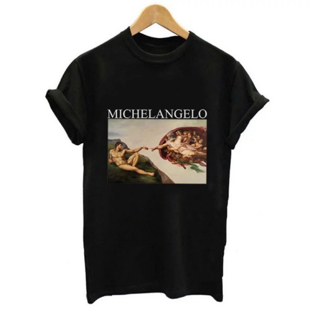 michelangelo-เสื้อยืด-michelangeloสามารถปรับแต่งได้