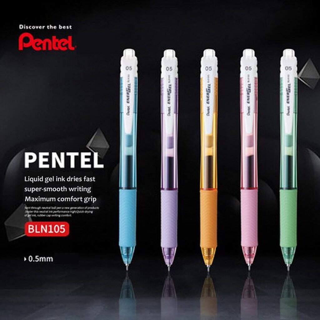 ปากกาหมึกเจล-pentel-0-5-มม-เพนเทล-energel-x-bln105