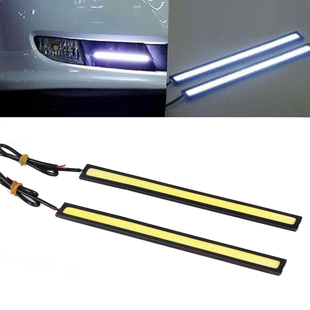 2pcs กันน้ำ 17cm ซังรถสีแดง LED Light 12V สำหรับ DRL Fog Light ขับรถโคมไฟ