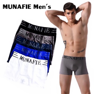 ภาพขนาดย่อของภาพหน้าปกสินค้ากางเกงใน บ๊อกเซอร์ Munafie Boxer กางเกงชั้นในชายมีขา มีถุงซิปล็อค จากร้าน miminshoponline บน Shopee