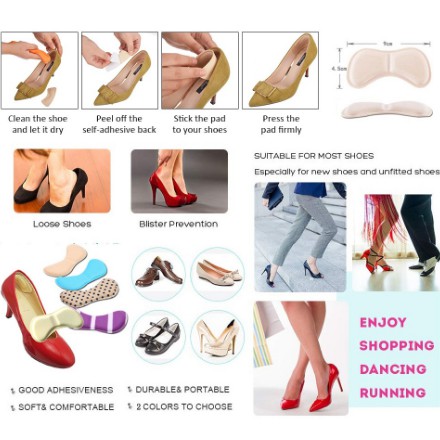 ภาพหน้าปกสินค้าแผ่นติดส้นรองเท้า กันลื่น บรรเทาอาการปวด จากร้าน hello__necessities.th บน Shopee