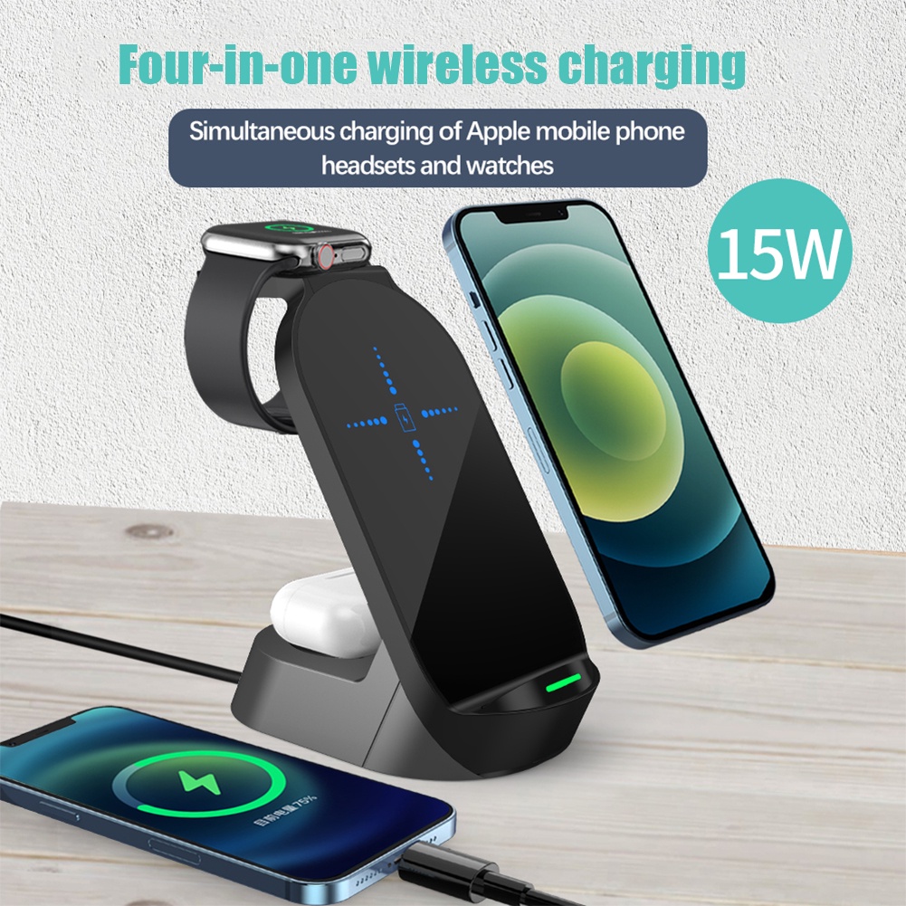 4in1 Wireless Combination Multidevice Charging Mobile Phone Watch
