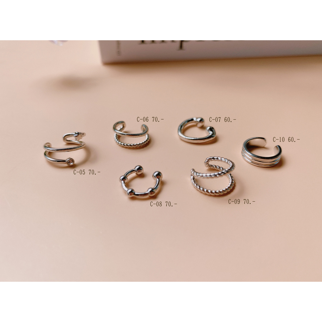 cheris-co-ear-cuff-ต่างหูห่วง-ต่างหูพลอย-ต่างหูแฟชั่น-เอียร์คัฟ