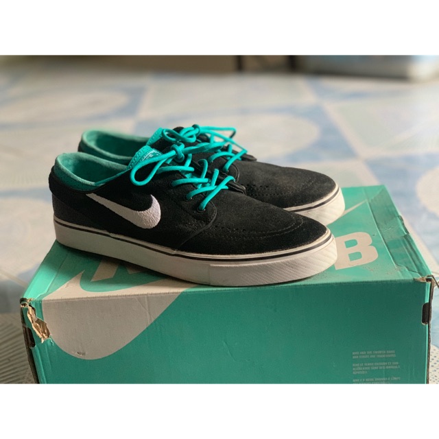 nike zoom stefan janoski black/white turbo green | Shopee Thailand