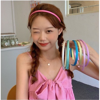 Korean Candy Color Silk Headband Cute Simple Hair Accessories for Women