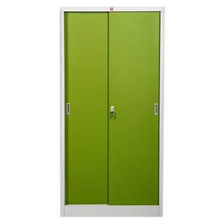 File cabinet HIGH STEEL CABINET LUCKY WORLD KSS-914-GG GREEN Office furniture Home &amp; Furniture ตู้เอกสาร ตู้เหล็กสูงบานเ