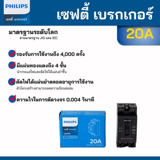 PHILIPS Safety Breaker เซฟตี้ เบรกเกอร์ ขนาด 15A และ 20A