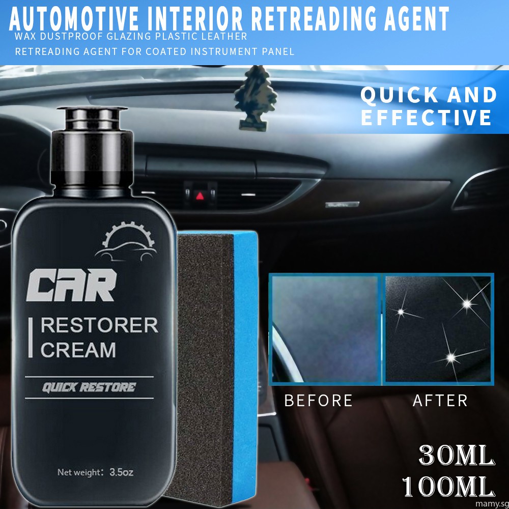 30/100ML Auto Leather & Plastic Refurbishment Paste Car Restorer Cream