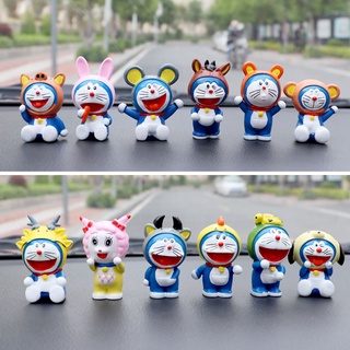 ஐภายในรถสร้างสรรค์อุปกรณ์เสริมน่ารัก 12 zodiac blue fat man jingle cat Doraemon ตุ๊กตา Xinjiang ทิเบตพิเศษ chain