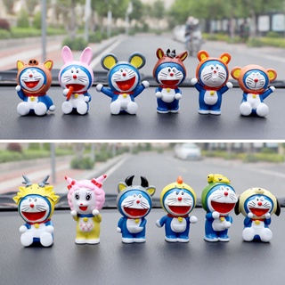 ஐภายในรถสร้างสรรค์อุปกรณ์เสริมน่ารัก 12 zodiac blue fat man jingle cat Doraemon ตุ๊กตา Xinjiang ทิเบตพิเศษ chain