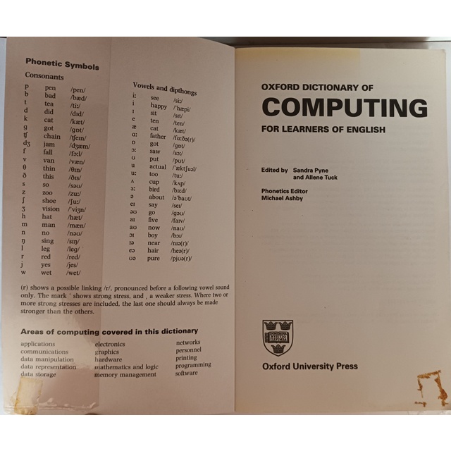 ภาษาอังกฤษ-oxford-dictionary-of-computing-for-learners-of-english-หนังสือหายากมาก-ไม่มีวางจำหน่ายแล้ว