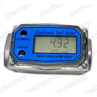 มิเตอร์วัดปริมาณการไหลของน้ำ น้ำมัน 20-120 ลิตรต่อนาที ขนาดท่อ1" Diesel Fuel Flow Meter