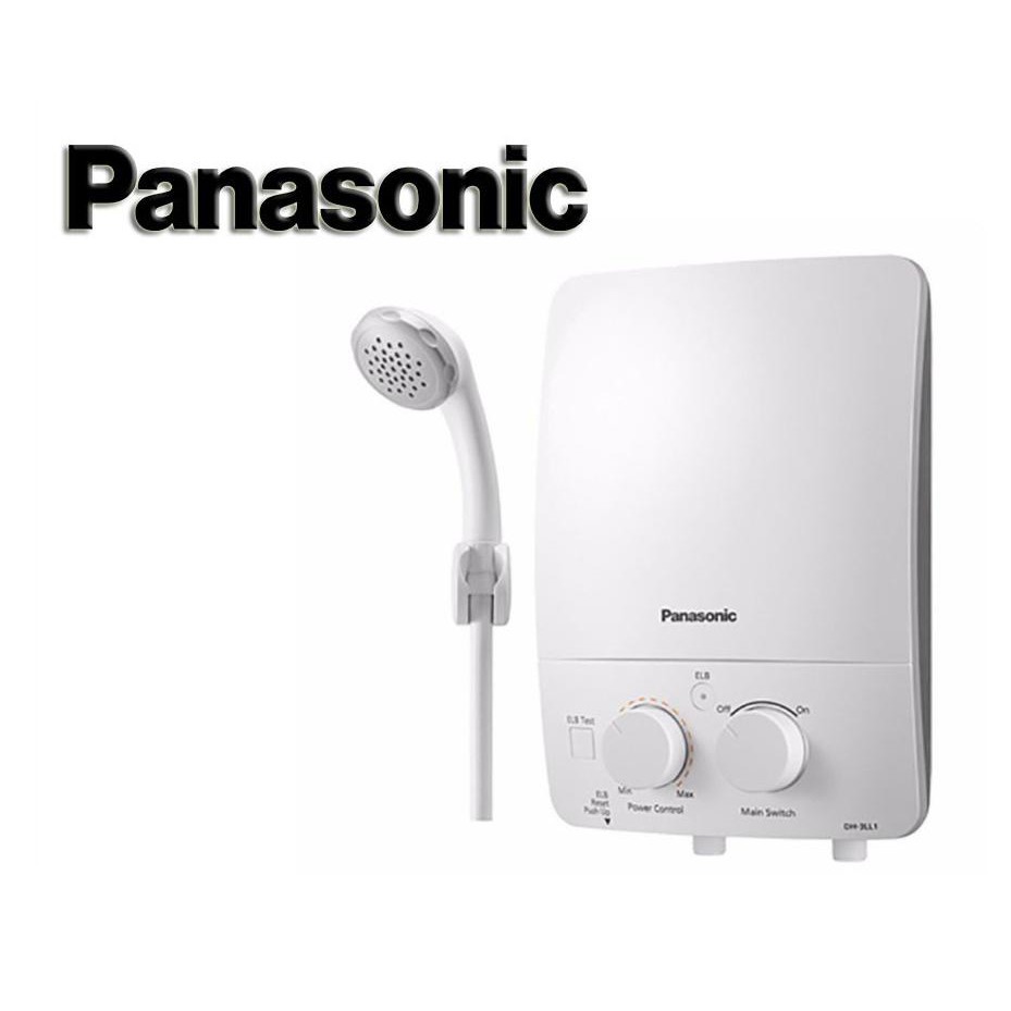 ภาพหน้าปกสินค้าPANASONIC เครื่องทำน้ำอุ่น (3,500 วัตต์,สีขาว) รุ่น DH-3LL1