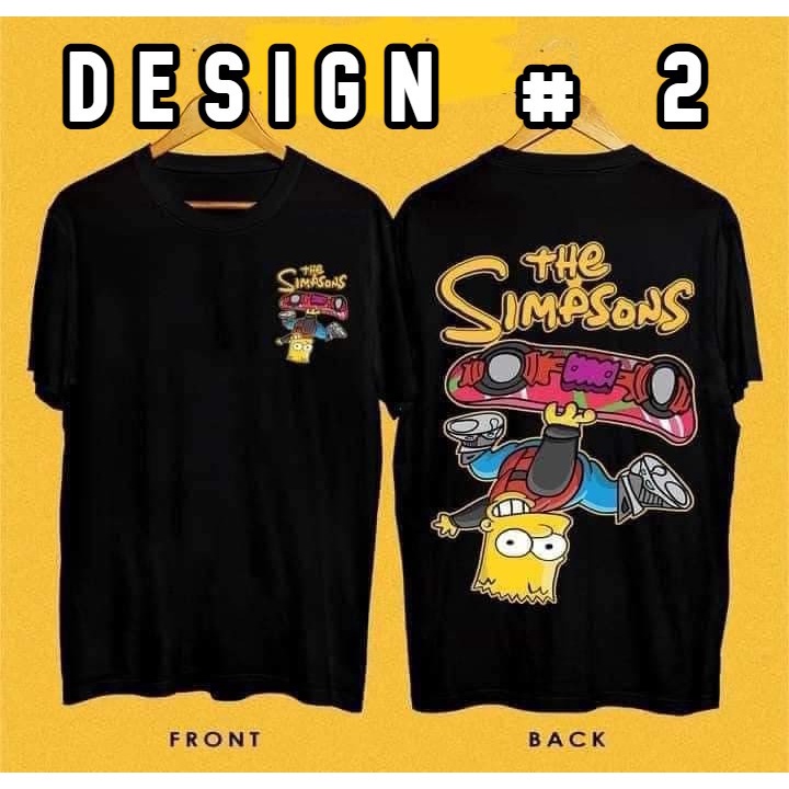 the-simpson-graphic-shirt-การออกแบบด้านหน้าและด้านหลัง