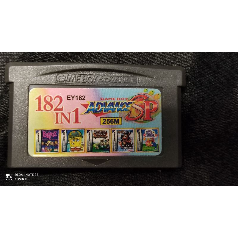 ตลับเกมส์รวม-gameboy-advance-182-in-1-เกมส์เด่น-havest-moon-bratz-ใช้งานได้ปกติ-สินค้าดี-ไม่มีย้อมแมว