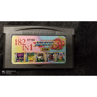 ตลับเกมส์รวม Gameboy Advance 182 in 1 เกมส์เด่น Havest Moon, Bratz  ใช้งานได้ปกติ สินค้าดี ไม่มีย้อมแมว