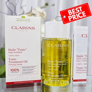 สินค้า 💖 CLARINS Tonic Body , Anti Eau Contour Treatment Oil 100 ml. ฉลากคิงฯ ของแท้ 100%