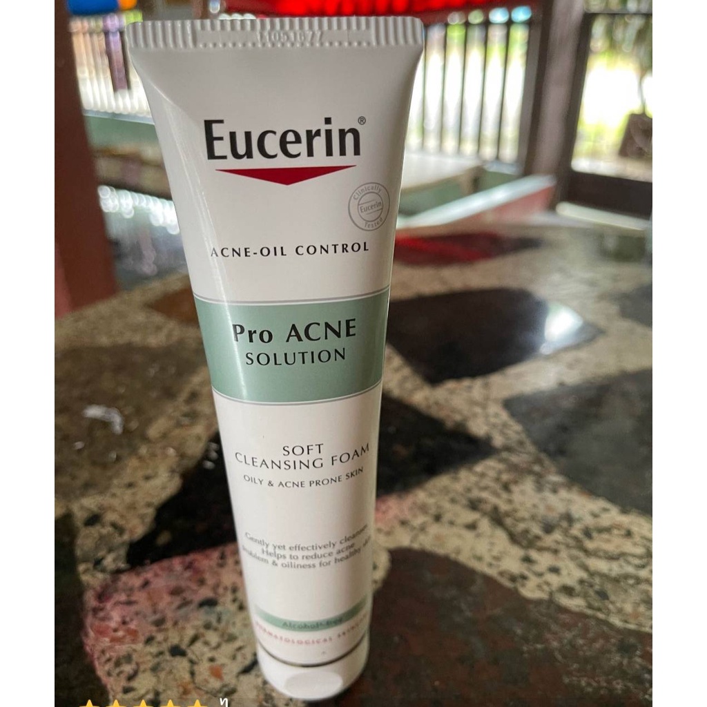โฟมล้างหน้าลดสิว-แก้หน้ามัน-eucerin-pro-acne-solution-soft-cleansing-foam-150g-ยูเซอริน-โปร-แอคเน่-ซอฟต์-คลีนซิ่
