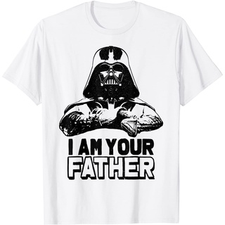 เสื้อยืดโอเวอร์ไซส์เสื้อยืด พิมพ์ลาย Star Wars Darth Vader I Am Your Father สําหรับผู้ชายS-3XL