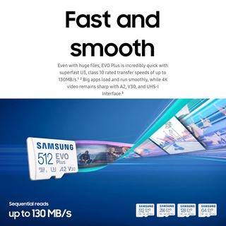 ภาพขนาดย่อของภาพหน้าปกสินค้าSAMSUNG EVO Plus microSD Card รุ่นใหม่ รับประกัน 10 ปี จากร้าน plus_commerce บน Shopee