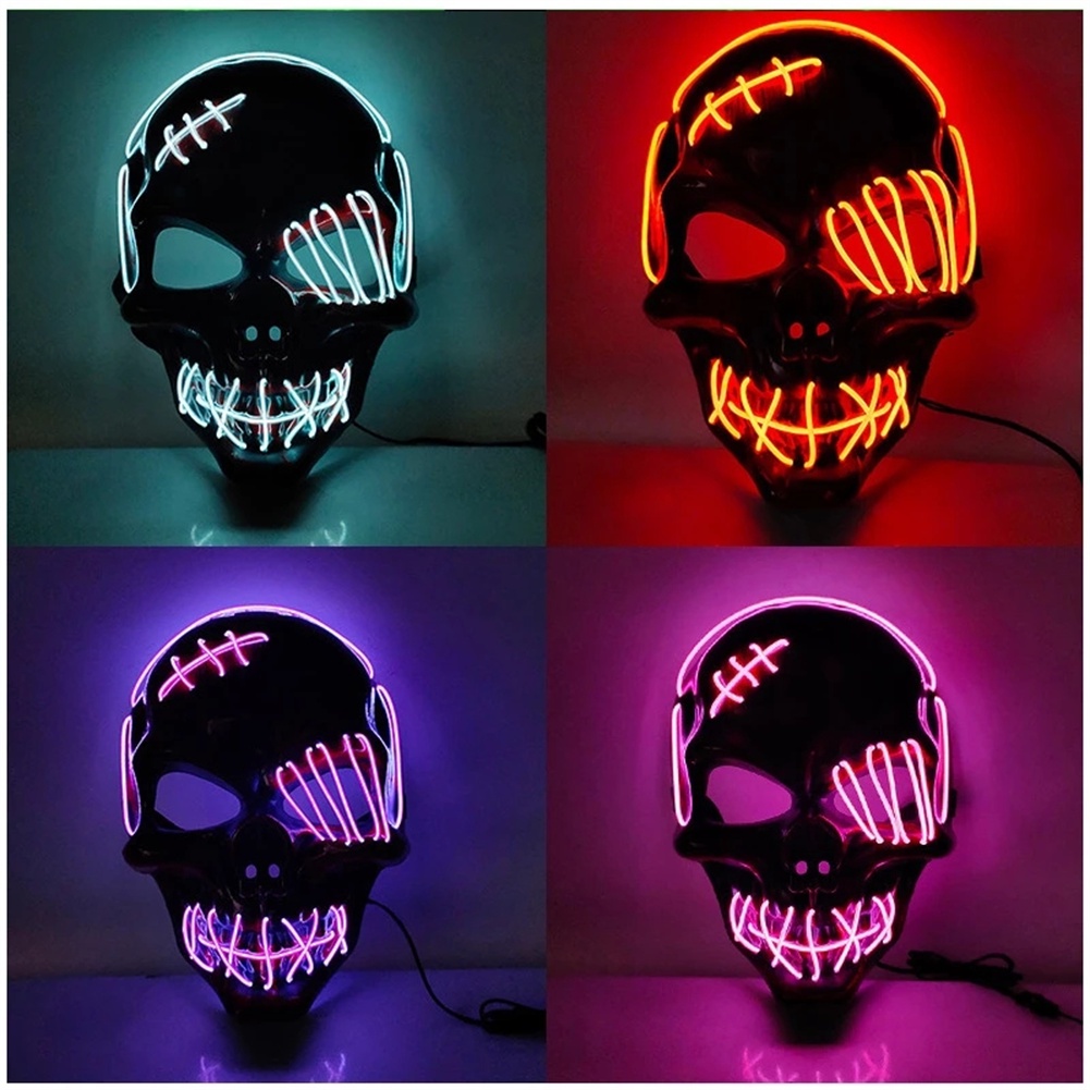 led-สีสันฮาโลวีนสยองขวัญ-blood-skull-หน้ากากเรืองแสงสยองขวัญหน้ากากเทศกาลสำหรับงานปาร์ตี้-luminous-multicolor-masquerade-cosplay-fe