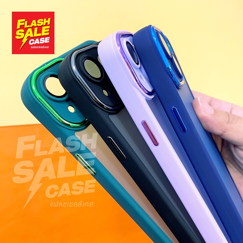 vivo-y11-y12-y15-y17-y21-y21s-y21t-y33s-y33t-y20-เคสขอบสีหลังขุ่นกันเลนส์กล้อง-ขอบสี-เลนส์เงา