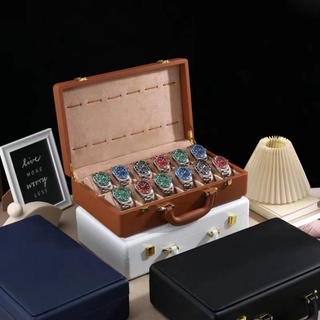 *พร้อมส่ง*กล่องนาฬิกา 12 เรือน กล่องใส่นาฬิกา12 ช่อง กล่องหนังนาฬิกา  Leather Watch Box 12 กล่องเก็บนาฬิกาข้อมือ