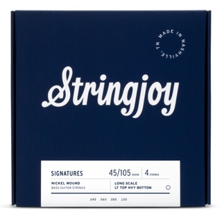 Stringjoy Signatures สายกีตาร์เบส 4 สาย แบบนิกเกิล Long Scale 45 - 105 (4 strings) **Made in USA**