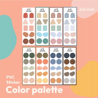 Mini Sticker Color palette | สติ๊กเกอร์ PVC ไดคัทกันน้ำ ไม่มีขอบ by 479studio