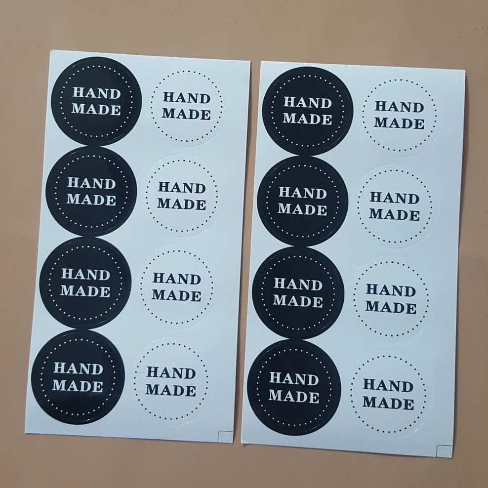 ป้ายสติกเกอร์-sticker-hand-made-ขาว-ดำ