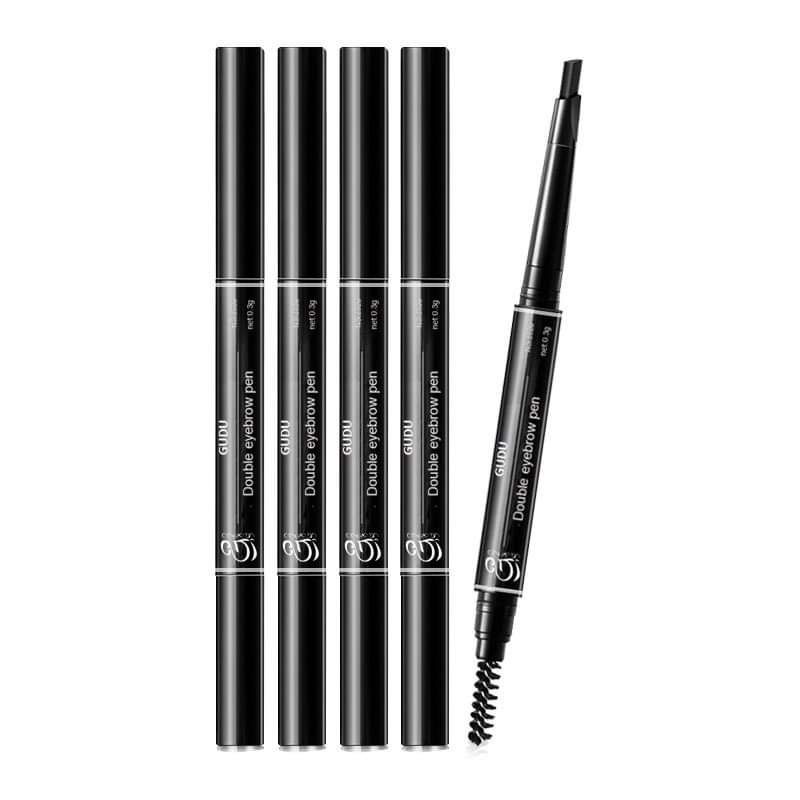 K010/คิ้วหัวตัด พร้อมแปรงปัดเขียนง่าย(คละรุ่น)สีน้ำตาล | Shopee Thailand