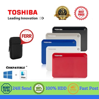 ภาพหน้าปกสินค้าฮาร์ดดิสก์ไดรฟ์ภายนอกแบบพกพา Toshiba HDD 2.5 1TB 2TB 1 TB 2 TB HD ที่เกี่ยวข้อง