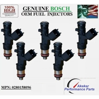 Set Of 5 Fuel Injector For 2007 - Volvo- V40 V50 V60 V70 C30 C70 S60 S40 S80 XC60 XC70 2.5L 0280158096 8653891 30757534