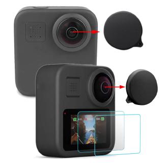 ราคาฟิล์มกระจกนิรภัยกันรอยหน้าจอ LCD HD สําหรับ GoPro Max 2 ชิ้น