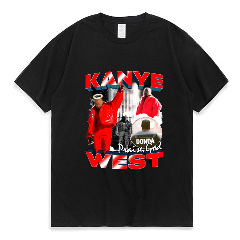 เสื้อยืดอินเทรนด์ผู้ชายอินเทรนด์ผู้หญิงkanye-เสื้อยืดคอกลม-แขนสั้น-ผ้าฝ้าย-100-พิมพ์ลาย-west-donda-สไตล์ฮิปฮอป-วินเทจ-ส