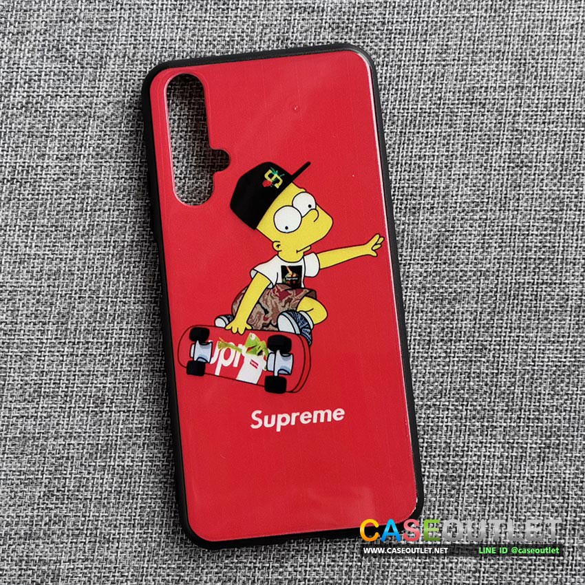 เคส-huawei-nova5t-nova-5t-ซิมสัน-supreme-ขอบยาง-ผิวเงา