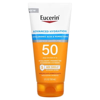 🔥ส่งด่วน🔥Eucerin Sun Advanced Hydration SPF 50 Sunscreen Lotion กันแดดสำหรับผิวหน้าและผิวกาย